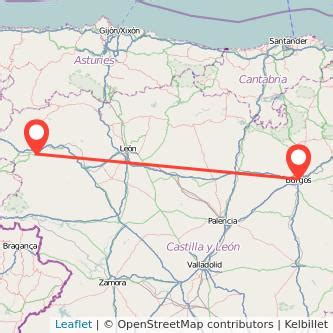 ponferrada a burgos|Autobús Ponferrada a Burgos desde 24,82€